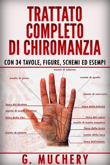 Trattato completo di Chiromanzia - Deduttiva e Sperimentale. Con 34 tavole, figure, schemi ed esempi - G. Muchery