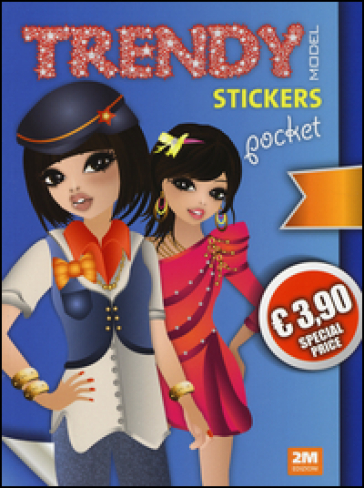 Trendy model pocket stickers. Blu. 5. - Valentina Russo