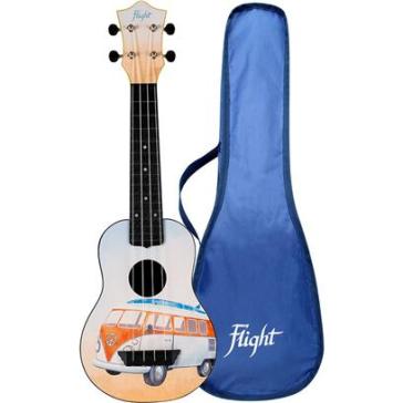 Ukulele soprano con disegno Bus in ABS (con Borsa)