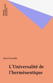 L Universalité de l herméneutique