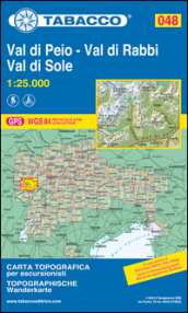 Valli del Peio e Rabbi, val di Sole 1:25.000