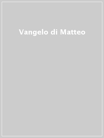 Vangelo di Matteo