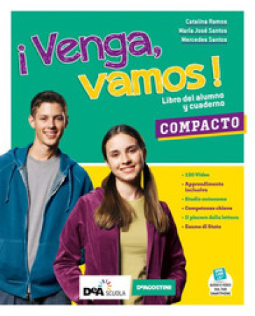 ¡Venga, vamos! Todo en uno. Libro del alumno y cuaderno. Con Hablando de cultura e Gramática. Per la Scuola media. Con e-book. Con espansione online. Con DVD-ROM - Maria José Santos - Mercedes Santos - Catalina Ramos