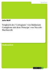 Vergleich des  Cortegiano  von Baldassare Castiglione mit dem  Principe  von Niccolò Machiavelli