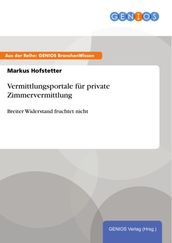 Vermittlungsportale für private Zimmervermittlung