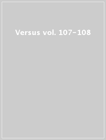 Versus vol. 107-108