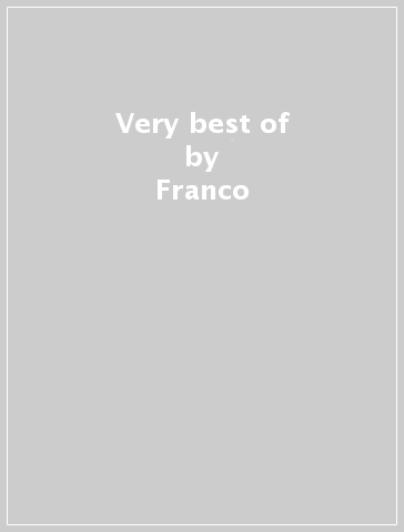 Very best of - Franco - MANGWANA