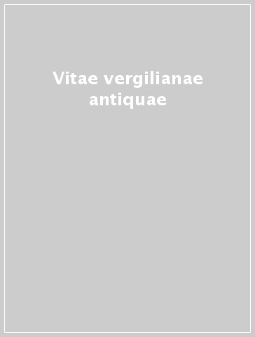 Vitae vergilianae antiquae