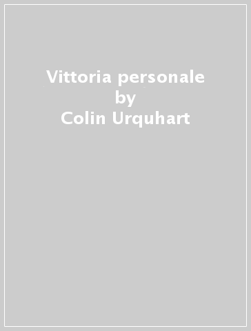 Vittoria personale - Colin Urquhart