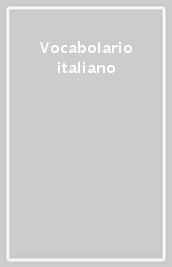 Vocabolario italiano