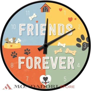 WALL CLOCK PFOTENSCHILD FRIENDS FOREVER