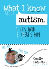 What I know about autism. 1. It s hard. 2. There s hope: A story of fear and faith, meltdowns and mayhem, tea and tears. But mostly love.