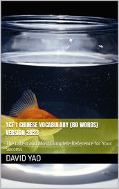 YCT 1 Chinese Vocabulary (80 Words) Version 2023  2021