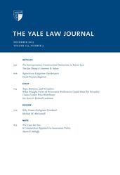 Yale Law Journal: Volume 123, Number 3 - December 2013
