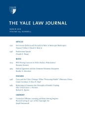 Yale Law Journal: Volume 125, Number 5 - March 2016