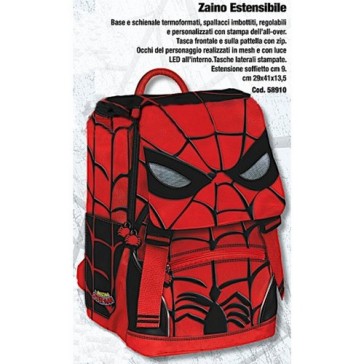 ZAINO SPIDERMAN ESTENS CON  LUCE LED