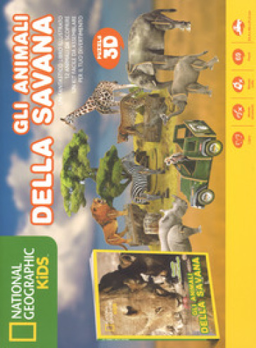 Gli animali della Savana. Libro puzzle. Ediz. a colori