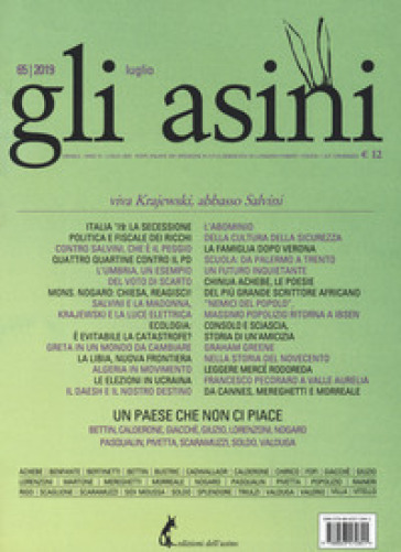 Gli asini. Rivista di educazione e intervento sociale (2019). 65: Viva Krajewski, abbasso Salvini