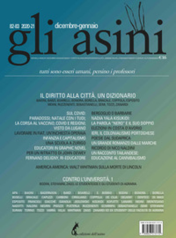 Gli asini. Rivista di educazione e intervento sociale (2020). 82-83.