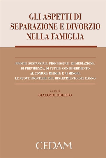 Gli aspetti di separazione e divorzio nella famiglia - Giacomo Oberto