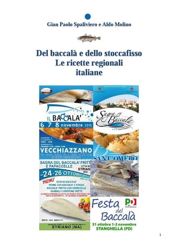 Del baccalà e dello stoccafisso - Le ricette regionali italiane - Aldo Molino - Gian Paolo Spaliviero