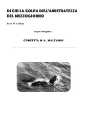 Di la colpa dell arretratezza del Mezzogiorno IV