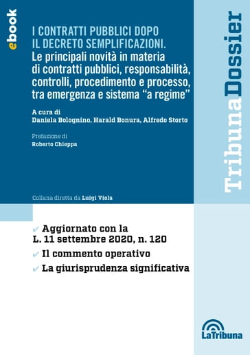 I contratti pubblici dopo il decreto semplificazioni - Alfredo Storto - Daniela Bolognino - Harald Bonura