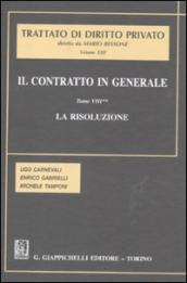 Il contratto in generale. 8.La risoluzione