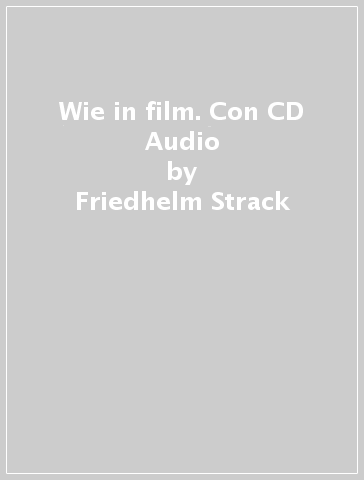 WIE IN FILM. CON CD AUDIO