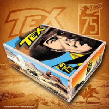 TEX 75. BOX LEGNO. CON SHOPPER IN TELA,