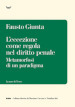 L eccezione come regola nel diritto penale. Metamorfosi di un paradigma