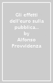 Gli effetti dell euro sulla pubblica amministrazione