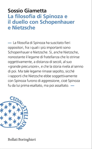 La filosofia di Spinoza e il duello con Schopenhauer e Nietzsche - Giametta Sossio