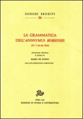 La grammatica dell «Anonymus Bobiensis» (GL 533-565 Keil)