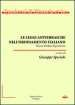 Le leggi antiebraiche nell ordinamento italiano. Razza diritto esperienze