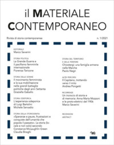 Il materiale contemporaneo. Rivista di storia contemporanea (2021). 1.