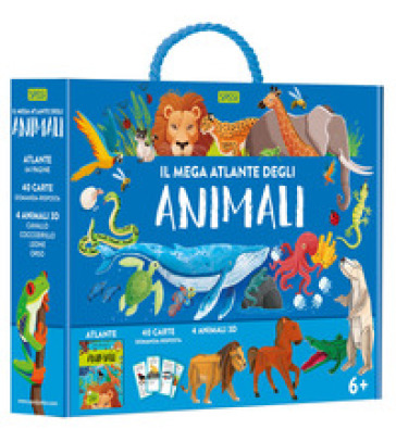 Il mega atlante degli animali. Ediz. a colori. Con puzzle. Con 40 Carte - Giulia Pesavento