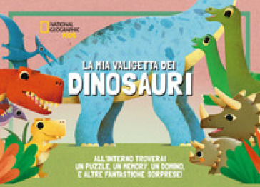 La mia valigetta dei dinosauri. Con un puzzle, un memory, un domino e altre fantastiche sorprese. Ediz. a colori. Con Gioco - Ronny Gazzola