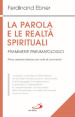 La parola e le realtà spirituali. Frammenti pneumatologici