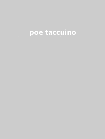 poe taccuino