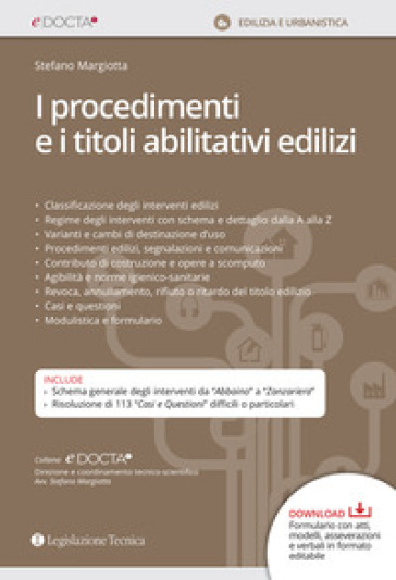 I procedimenti e i titoli abilitativi edilizi - Stefano Margiotta