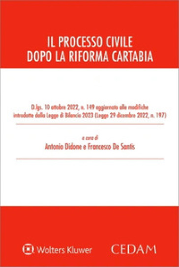 Il processo civile dopo la riforma Cartabia - Antonio Didone - Francesco De Santis