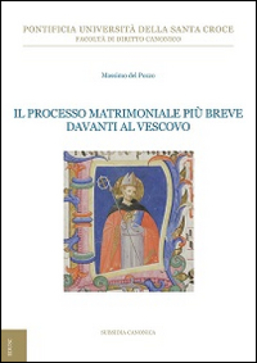 Il processo matrimoniale più breve davanti al vescovo - Massimo Del Pozzo