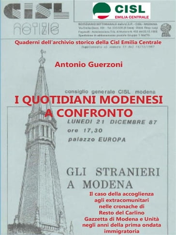 I quotidiani modenesi a confronto - Antonio Guerzoni