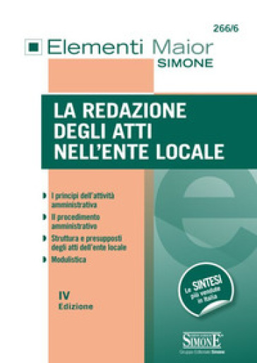 La redazione degli atti nell'ente locale