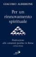 Per un rinnovamento spirituale. Predicazione alle comunità paoline in Roma (1952-1954)