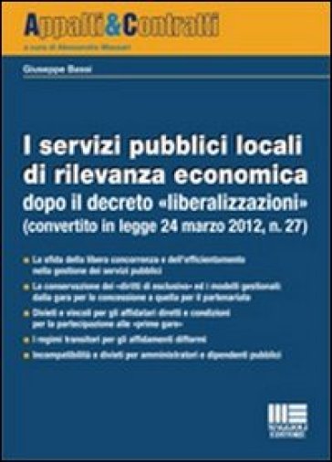 I servizi pubblici locali di rilevanza economica - Giuseppe Bassi