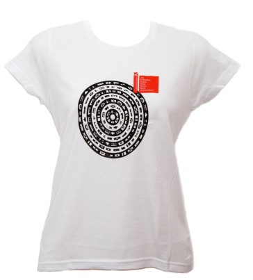 t-shirt donna M bianco linea "Mandala" serie la Biennale di Venezia