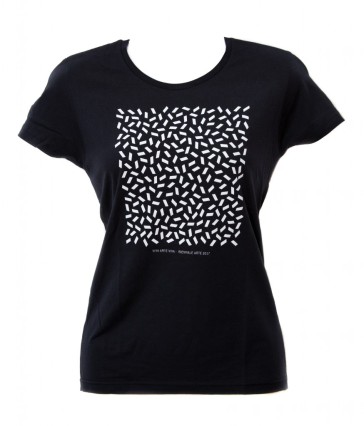 t-shirt donna XL blu "VIVA ARTE VIVA" linea Texture serie la Biennale di Venezia