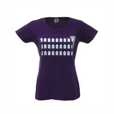 t-shirt donna l  viola  "architecture" serie colo
